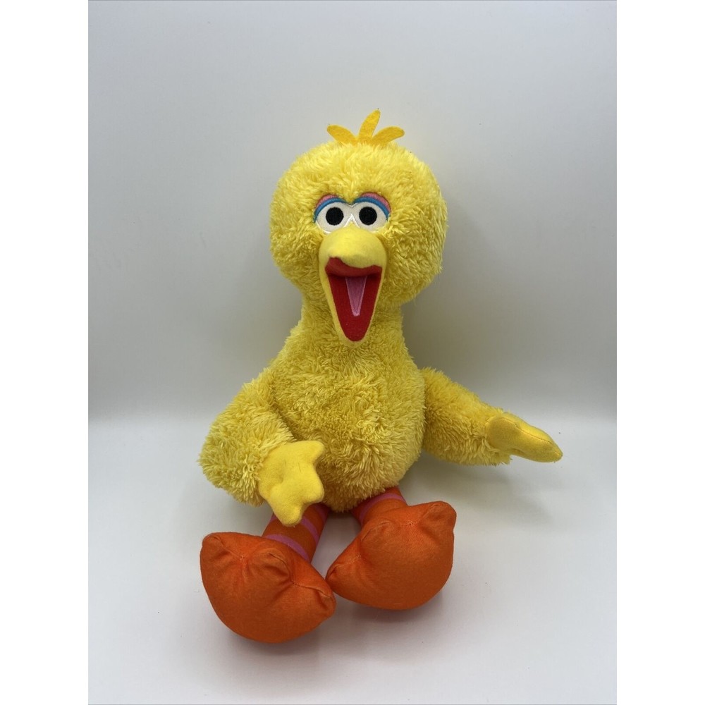 Kohls Cares Sesame Street Big Bird Yellow Plush Soft Stuffed Doll Toy 14" GUC